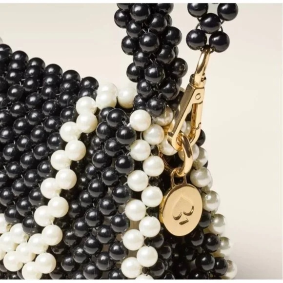 Colorblock Beaded Crossbody Bag - kate spade new york x Target, Black/White - Picture 4 of 6